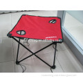 Red oxidation wedding folding tables